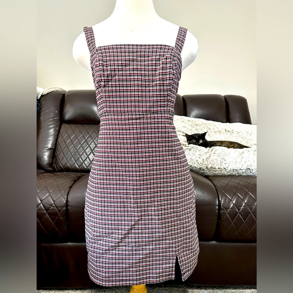 Hollister Plaid Bodycon Mini jumper dress - Small